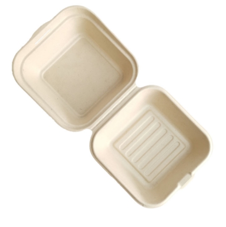 一次性纸浆餐盒甜品提拉米苏打包盒网红便当汉堡蛋糕盒外卖包装盒