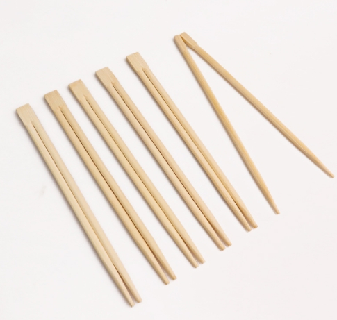一次性竹制圆筷批发20cm外卖商用竹筷双生筷