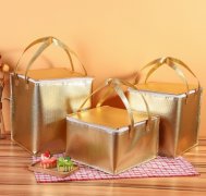 手提铝箔保温袋定做外卖隔热保鲜袋蛋糕甜点保温袋定制