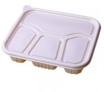 三四五格餐盒可降解外卖一次性打包快餐盒分格便当盒