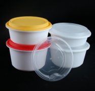 一次性圆碗塑料美式双层汤粉打包盒小龙虾碗汤面分离麻辣烫面碗