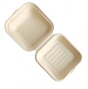 一次性纸浆餐盒甜品提拉米苏打包盒网红便当汉堡蛋糕盒外卖包装盒