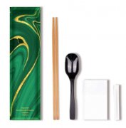 一次性筷子四件套外卖餐包高端餐具四合一勺子组合餐包